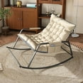 thumbnail image 4 of Furnibear Rocking Chair with Storage, All-Season Comfort Lounge Recliner, Breathable Ergonomic Lounge Chair for Bedroom, Living Room, Patio, Garden,Gray, 4 of 6