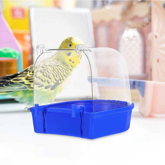 LIFKOME Parrot Bird Bath Small Detachable Bottom Comfortable Bathing