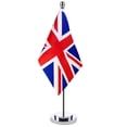 thumbnail image 1 of Bandera de escritorio del Reino Unido, 14 x 21 cm, poliéster, con soporte, 1 of 1