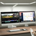 thumbnail image 1 of Lámpara de escritorio LED de 42 pulgadas con abrazadera, luz de escritorio de arquitecto con  remoto, barra ajustable de 4 segmentos, brillante de 1800 lúmenes, lámpara de escritorio, 1 of 10