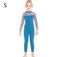 thumbnail image 3 of Eigraketly Trajes de neopreno para niños traje de buceo ultrafino engrosamiento mantener el calentamiento 2,5 MM traje de baño para jóvenes Deportes acuáticos Azul S, 3 of 6