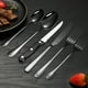 thumbnail image 5 of Juego de cubiertos de acero inoxidable de 6 piezas - plata, rosa, negro, multicolor - vajilla occidental para hogar y restaurante, 5 of 6