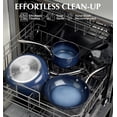 thumbnail image 6 of Koch Systeme CS 1+2+3QT Ceramic Nonstick Saucepan Set, Induction Compatible Sauce Pan, Oven Safe, Gradient Blue, 6 of 10