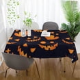 thumbnail image 6 of 60"x120" Halloween Pumpkin Tablecloth, Waterproof Washable Polyester Square Table Cover, Durable Tablecloth for Kitchen Dining Table Party Decor, 6 of 7