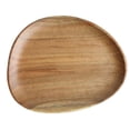 thumbnail image 2 of simhoa Wooden Tray Food Drinks Serving Tray Plate Snacks Holder Bowl L L, 2 of 8