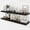 Black, variant on 40 Inch Floating Shelves, 9.3" Deep Floating Shelf Wall Mounted, 40" Wall Shelves, Rustic Deep Bookshelf, Large Display Shelves & Storage Shelves for Bedroom, Living Room, Walnut, Set of 2