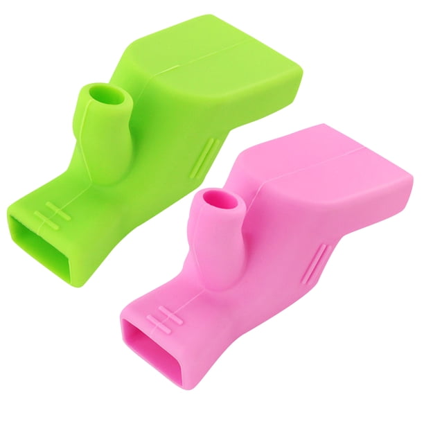 Extensor de grifo de lavabo de baño | Ayuda de silicona para lavar las manos | Adaptador de flujo de agua ajustable | Diseño portátil antideslizante | Se adapta a grifos estándar | Paquete de 3