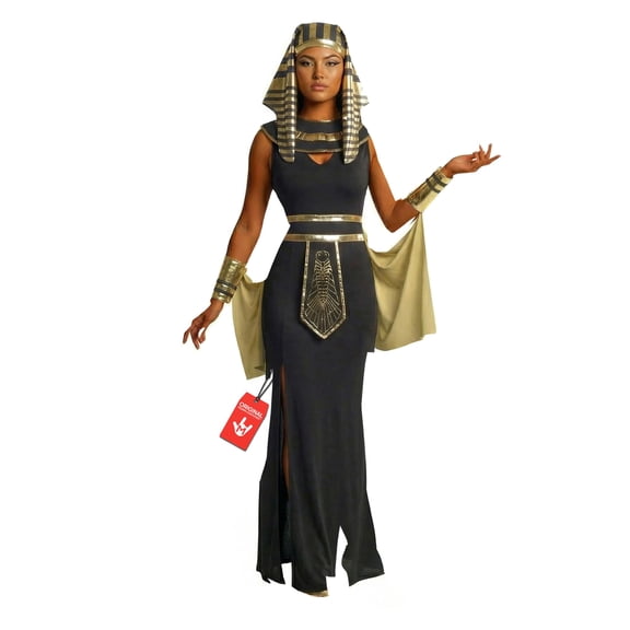 Morph Womens Cleopatra Costume Ladies Egyptian Queen Princess Dress Halloween Halloween Black L