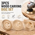 Heavy-Duty Wood Carving Disc Set, 3Pcs Wood Carving Disc Set for 4