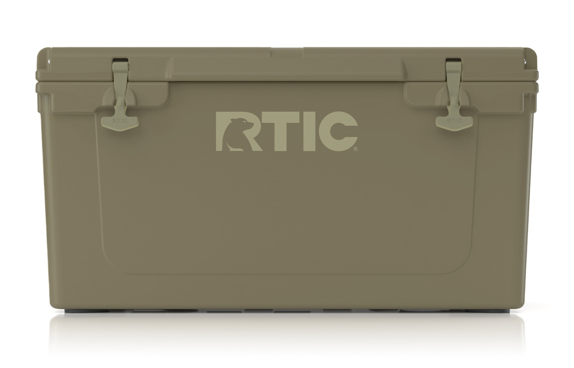 RTIC 65 QT Ultra Tough Cooler Insulated Portable Ice Chest for Beach Drink Beverage Camping Picnic Fishing Boat Barbecue Olive