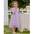 thumbnail image 2 of Arshiner Toddler Tutu Dress Fall Winter Long Sleeve Party Tulle Dresses, 2 of 5