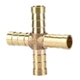 thumbnail image 4 of Carpintería Cruzada De Latón, Conector Cruzado Con Púas, Antioxidante De 4 Vías Para Agua, Aire Y Combustible Ccdes Otros, 4 of 8