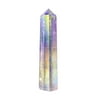 Toteaglile Energy Stone Donghai Natural Electroplating Rainbow White Crystal Hexagonal Sing