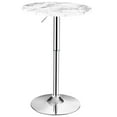 thumbnail image 1 of Costway Round Bistro Bar Table Height Adjustable 360-degree Swivel, 1 of 10