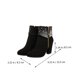 thumbnail image 5 of EeaseMX 1 par de delicadas botas de tacón para otoño e invierno para mujer, botines cortos para boda, 5 of 7
