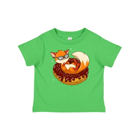 

Inktastic Fox Funny Donut Lover Gift Toddler Boy or Toddler Girl T-Shirt