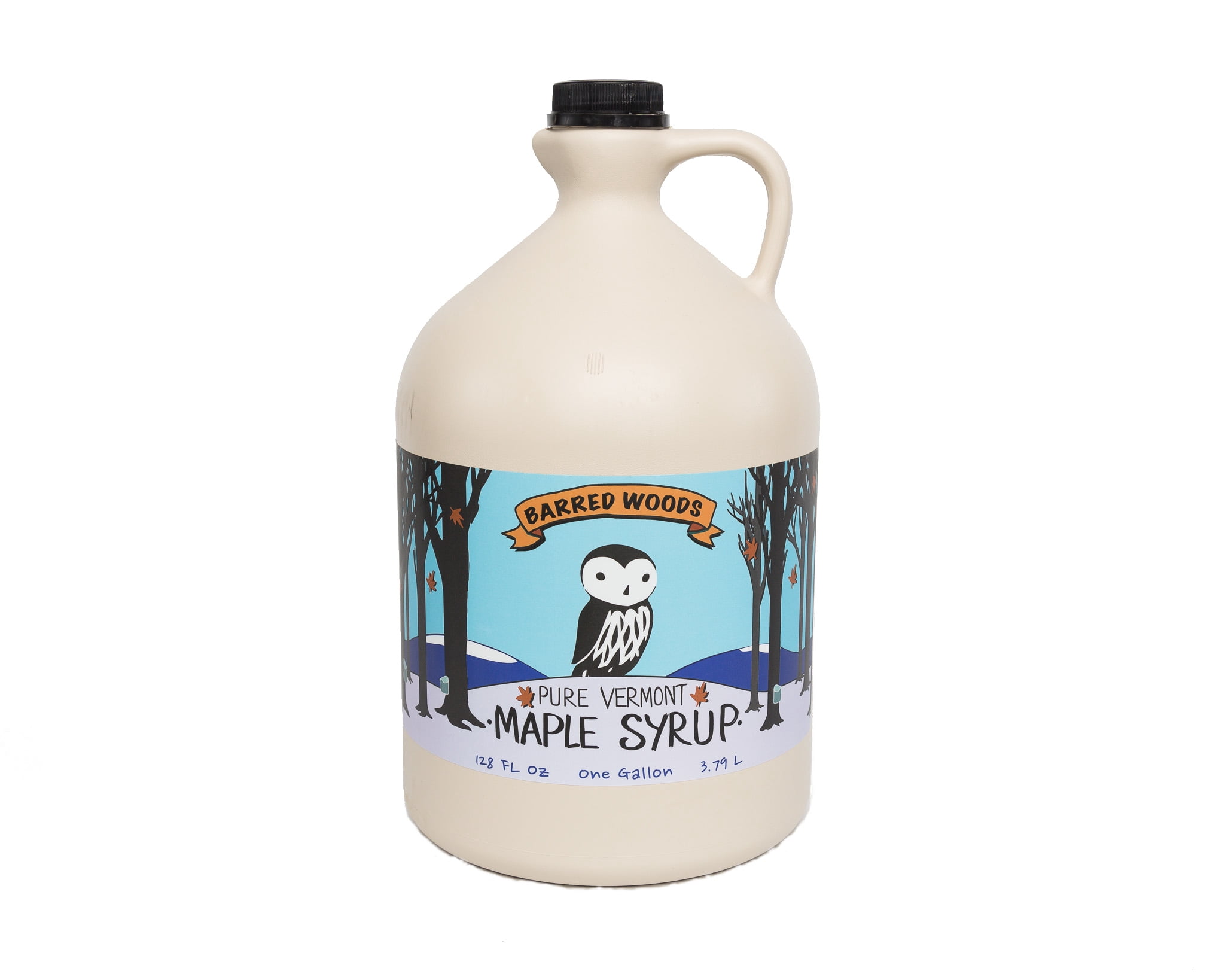 Four 1 Gallon Jugs of Pure Vermont Maple Syrup - Grade A Dark Robust (Former Grade B)