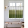 thumbnail image 2 of Sage Green Ombre 2 Panel Kitchen Curtains for Windows, Modern Abstract Art Texture Bathroom Privacy Curtain, Home Décor Window Treatment for Bedroom/Living Room 55"x45", 2 of 6
