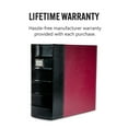 thumbnail image 4 of Bellagio-Italia XL 3-Ring Storage Binder - 600-Sheet Capacity Storage Organizer - File Storage for Presentations, Documents - Blank Index Plate on Spine for Custom Labeling - Burgundy, 4 of 7