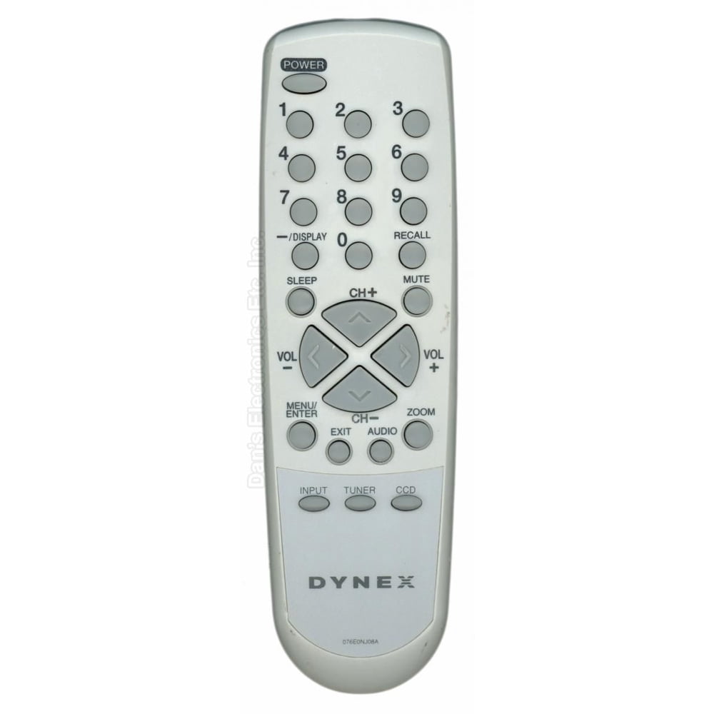 Dynex 076E0NJ08A (p/n 076E0NJ08A) TV Remote Control (refurbished