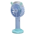 thumbnail image 4 of Handheld Fan Automatic Spraying USB Charging Humanized Grille Design Low Noise 3 Speed Portable Fan for Travel Blue, 4 of 5