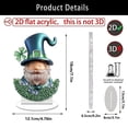 thumbnail image 2 of St. Patrick’s Day Decorations - 4-Leaf Clover Acrylic Centerpiece, Lucky Shamrock Table Decor, Green Party Supplies, Irish Holiday Home & Office Accent, 2 of 9