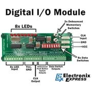 Electronix Express Digital I/O Module for Experimentation and Prototyping of Digital Circuits