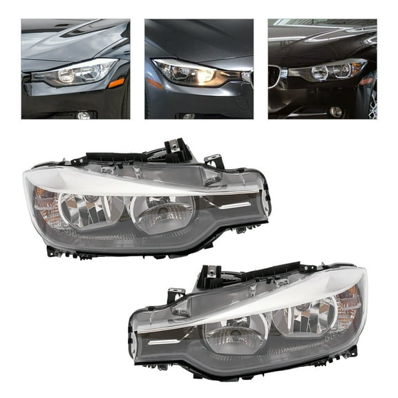 Halogen Headlights Left&Right For 2012 2013 2014 2015 BMW 320i 328i Sedan Wagon 63117338710; 63117338709