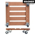 thumbnail image 4 of Wagner design yourself 11.4" Terra Cotta Wood Plastic Composite Square Plant Caddy, 4 of 6