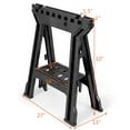 thumbnail image 2 of Costway 2 Pack Pliant Chevalet de Serrage Robuste 1000lb Capacité W / Pinces à Barres, 2 of 10