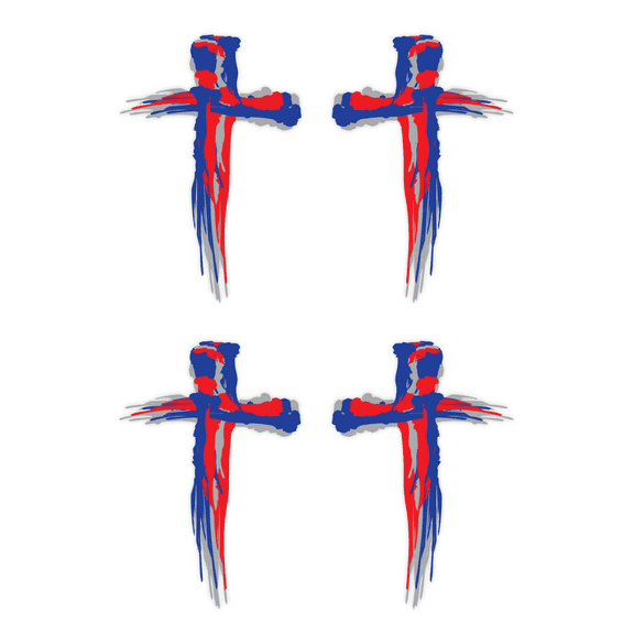 BLSTK Cross Temporary Tattoo Eye Black | 2-Pack | USA