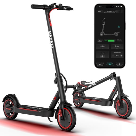 Electric scooters for adults, 550W, 19 mph, 19-mile range, foldable, 8.5" tire, side light & app