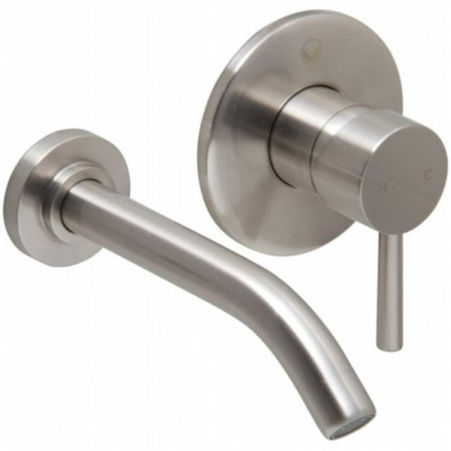 VIGO Olus Brushed Nickel Finish Single Lever Wall Mount Faucet