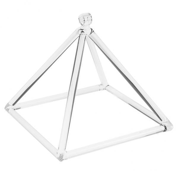 Cuenco de cristal de Cuarzo Sunnimix Pirámide de canto de cristal 9 pulgadas