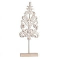 thumbnail image 2 of A&B Home Distressed White Leaf Wooden Statue 9.4" x 3.7" x 25.6", 2 of 6
