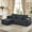 Gray, variant on Actoroom 106" Modular Sectional Couch, L-Shape Boneless Cloud Couch, 4 in 1 Convertible Upholstered Sofa for Living Room Small Space, White