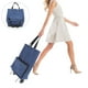 thumbnail image 2 of BRIGHTFUFU Carrito de compras con ruedas, bolsa plegable para carrito de compras, bolsa para comestibles, 2 of 7
