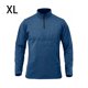 thumbnail image 5 of Minnieouse Jersey de capa Base con media cremallera para hombre, camiseta de manga larga transpirable de Color sólido, ropa interior térmica deportiva Camisetas Azul SG Minnieouse AP013080-09, 5 of 6