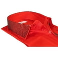 thumbnail image 5 of Men CEREMONIA Formal Shirt Rhinestone 100% Cotton Turkey #stn 28 tsb Red Fancy, 5 of 6