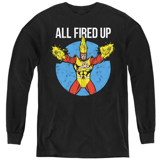 Jla - Firestorms Party - Youth Long Sleeve Shirt - Small