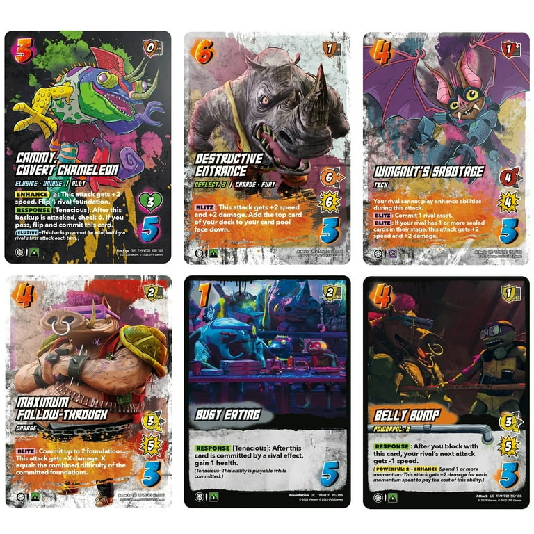 UniVersus Teenage Mutant Ninja Turtles Booster Display, 24 Packs, 11 Cards  Each, Random Assortment - Walmart.com