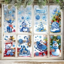 Newruie  ,Xmas Window Decals Decorations, Glass Christmas Party Window Stickers
