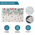 thumbnail image 6 of Independence Day Placemats Set of 6, 4th of July Star Eucalyptus Leaf Burlap Placemats for Dining Table, Place Mats for Kitchen Tabletop, Waterproof Wipeable Dining Table Mats Set, 6 of 9