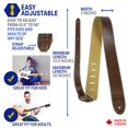thumbnail image 2 of Correa para guitarra Perri's Leathers Ltd. Italian Leather Chestnut P Perri's Leathers Ltd. NA, 2 of 6