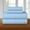 Light Blue, variant on 800-TC Level of Softness - Extra Soft Cooling Sheets for Hot Sleepers and Night Sweats [Full Sleeper Sofa Light Blue Stripe] Fit Up To 8" inches Deep Pocket.