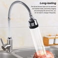 thumbnail image 4 of Billuyoard Extensión de aireador de grifo, rociador de agua de grifo flexible, lavabo, acero inoxidable, plástico, lavado, cabezal de ducha, mejora Accesorios de baño, 4 of 6