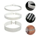 thumbnail image 2 of 3Pcs Rhinestones Necklace Clavicle Chain Choker Women Crystal Costume Accessory, 2 of 7