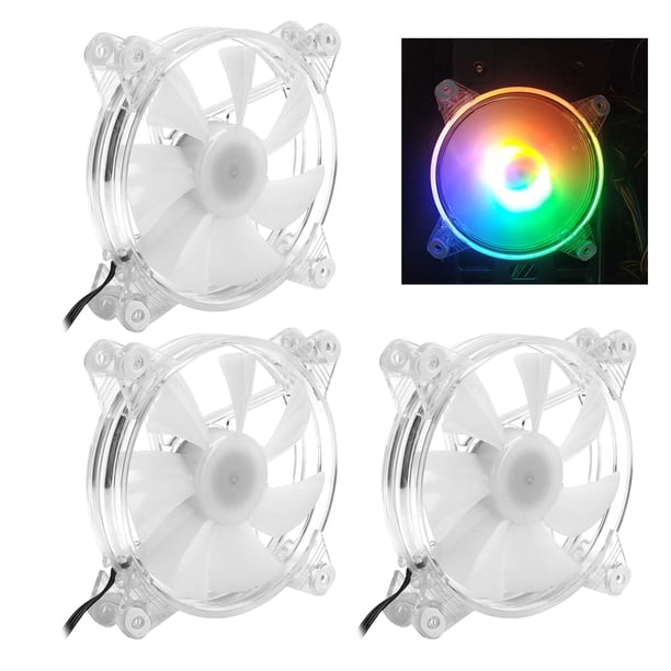 Enfriador De CPU De 120 Mm, Ventilador De Refrigeración Para Computadora, Ventilador Con Luz Fría, 12 V CC, 4 Pines