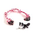 thumbnail image 2 of Pawfectpals Tough Twisted Dog Chew Pull Rope Teething Toy for Large Dogs (5 Knots-Pink), 2 of 6