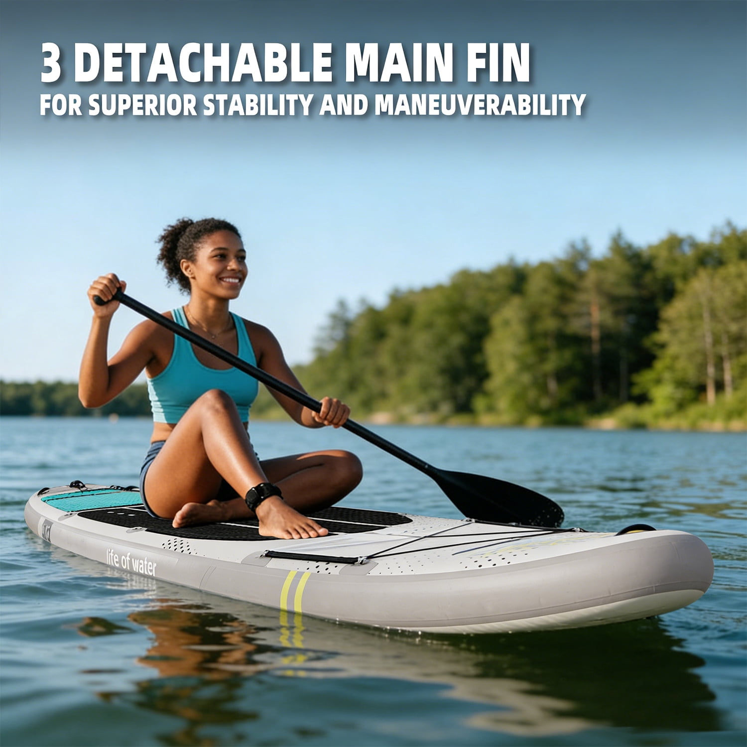 MSEASFREE Inflatable Paddle Board Stand up Paddle Board with Premium SUP Accessories